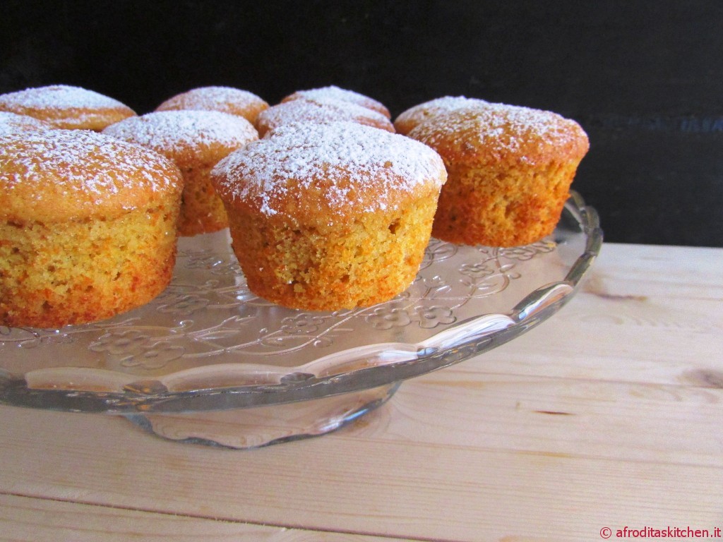 Muffins Soffici Alle Carote E Mandorle Senza Burro Afrodita S Kitchen